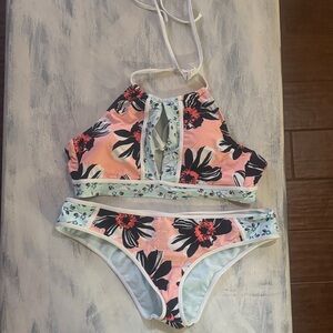 Hobie Women Bikini - Pink and Black Floral